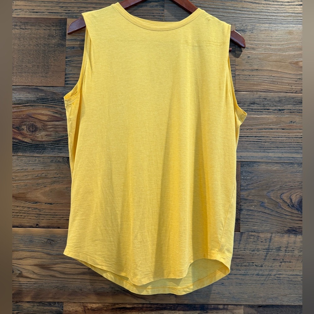 lululemon athletica Yellow Sleeveless Tank Top
